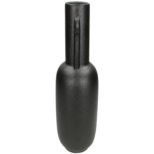 Βάζο Κεραμικό Μαύρο 13x13x34