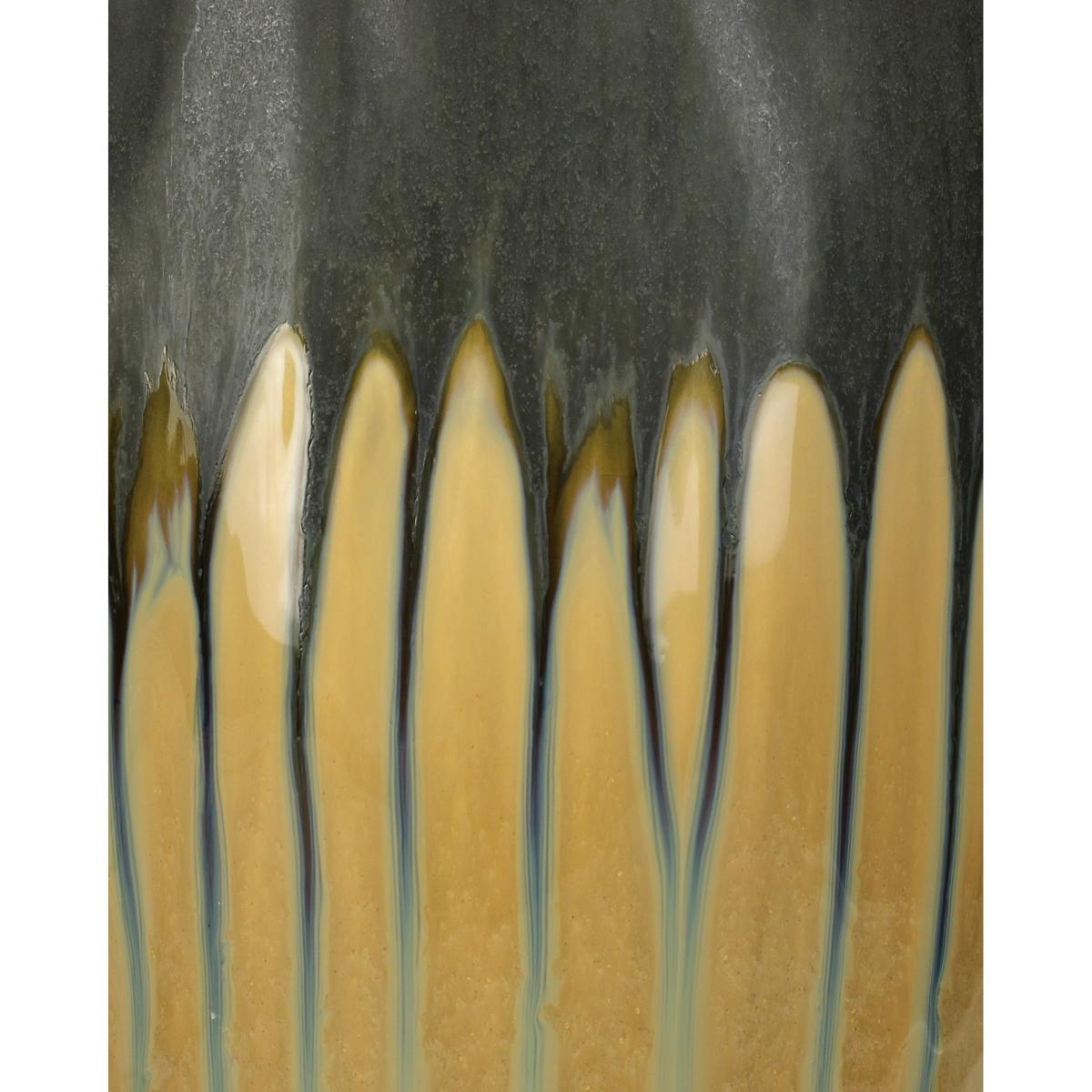 ArteLibre Βάζο Κεραμικό Αντικέ Μαύρο/Χρυσό 05152972