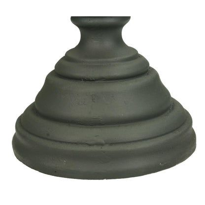 Κηροπήγιο Πολυρεσίνης Αντικέ Γκρι 15x15x55