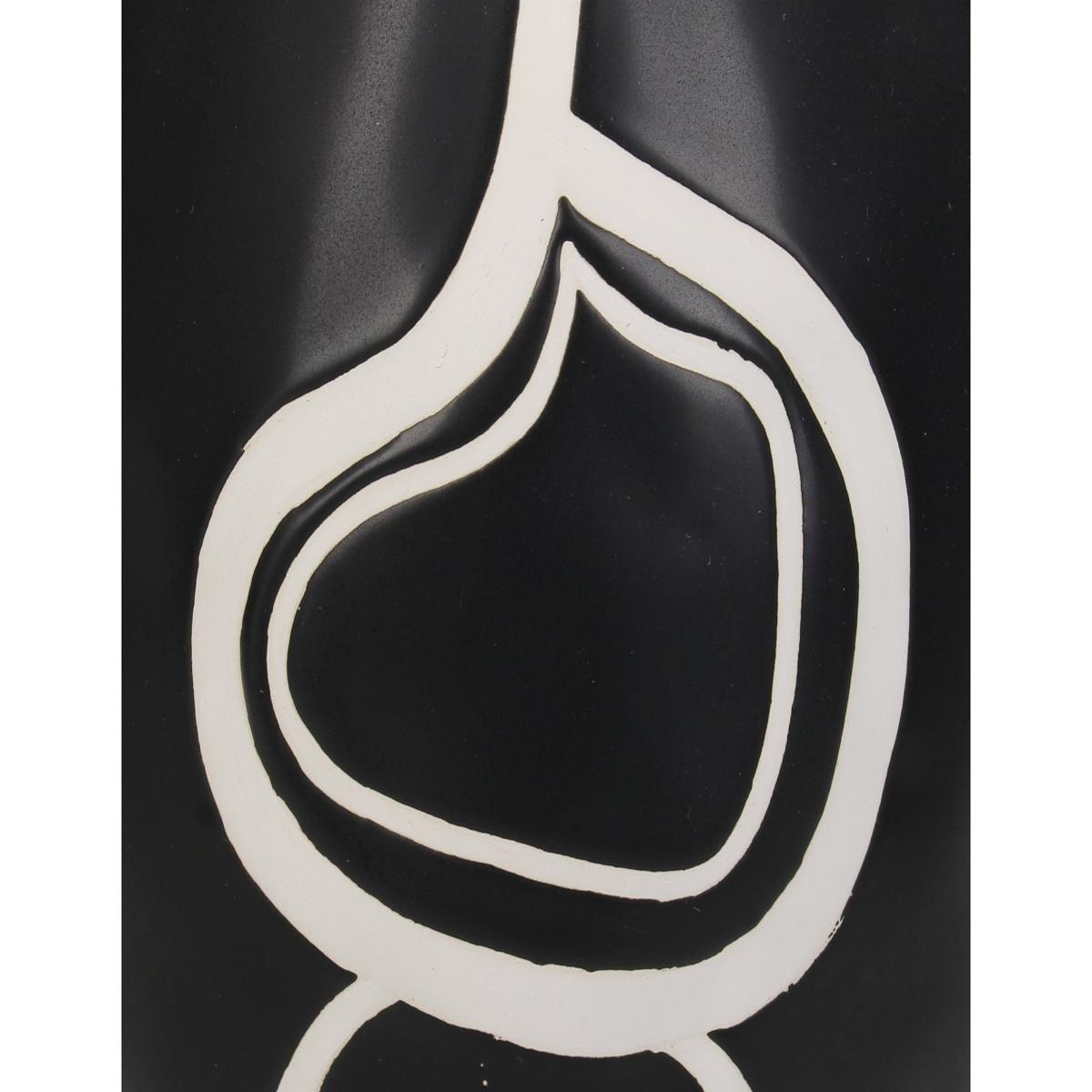 ArteLibre Βάζο Δολομίτη Μαύρο/Λευκό 05153556