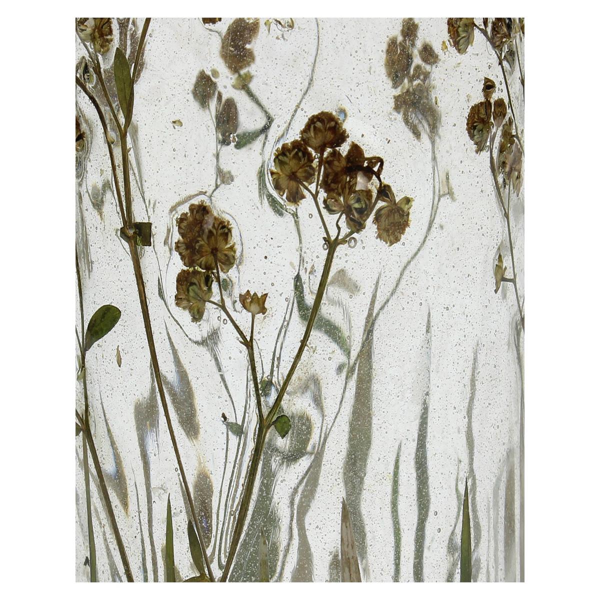 ArteLibre Κηροπήγιο 'Λουλούδια' Γυάλινο Διάφανο/Καφέ 05153786