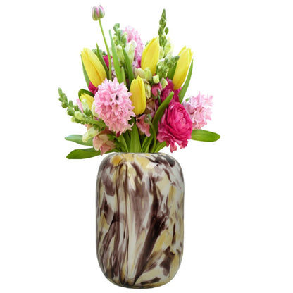 Βάζο Γυάλινο Πολύχρωμο 19x19x21