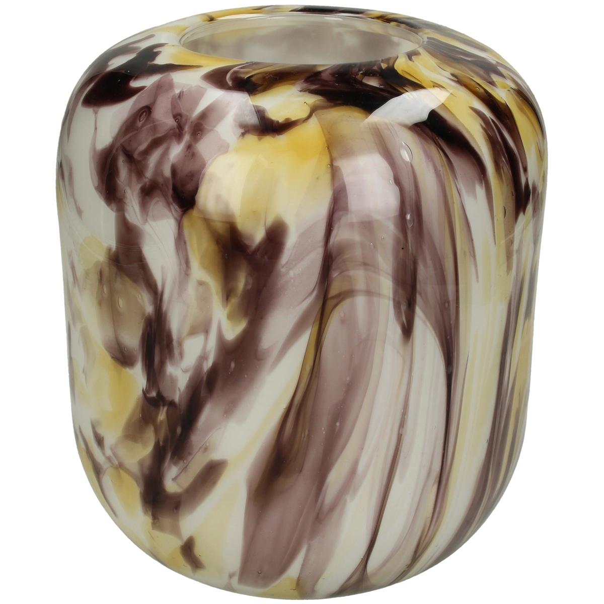 Βάζο Γυάλινο Πολύχρωμο 19x19x21