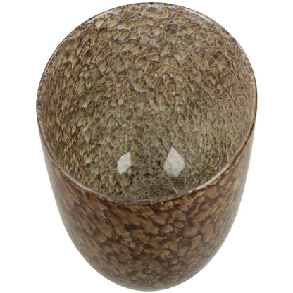 Βάζο Καφέ Γυαλί 18x18x17.5