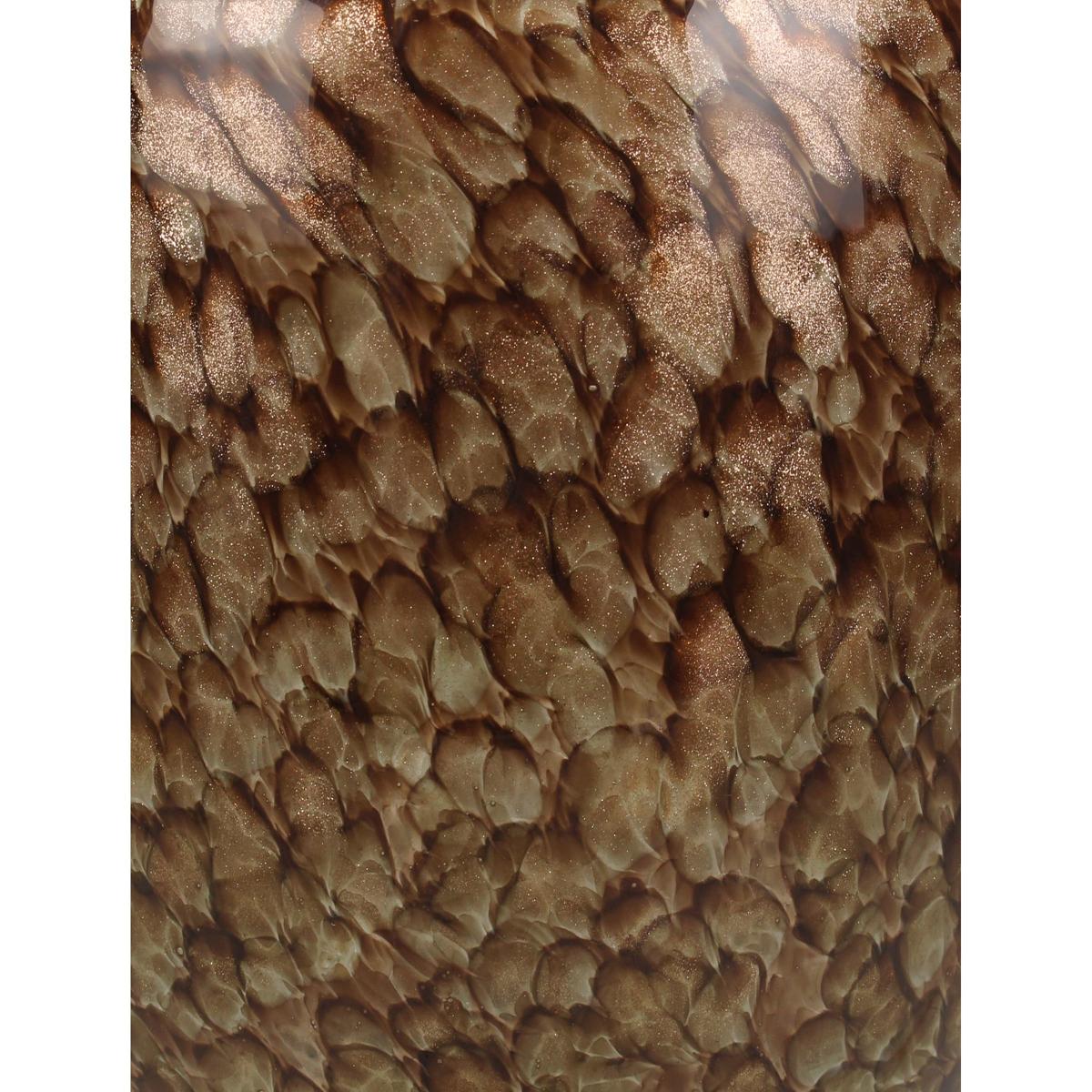 Βάζο Καφέ Γυαλί 18x18x17.5