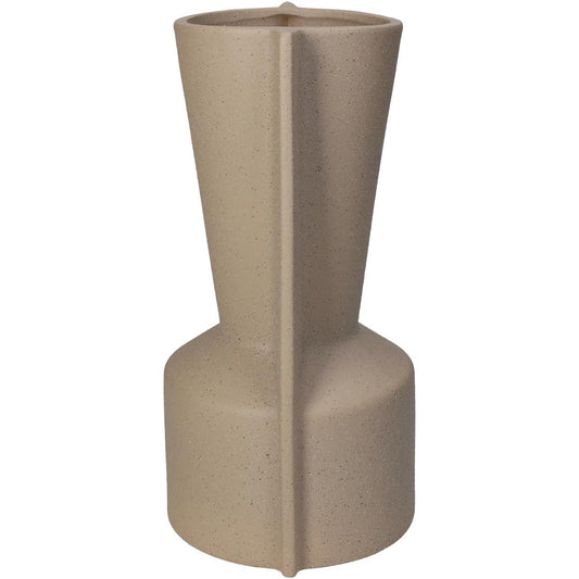Βάζο Κεραμικό Αντικέ Μπεζ 14x12x24