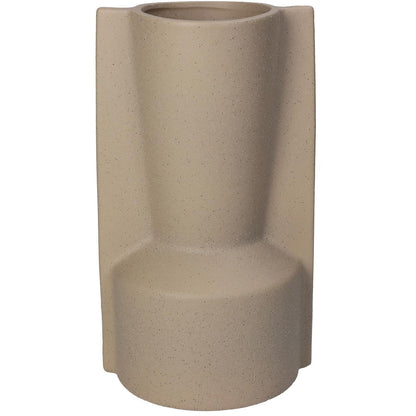 Βάζο Κεραμικό Αντικέ Μπεζ 14x12x24