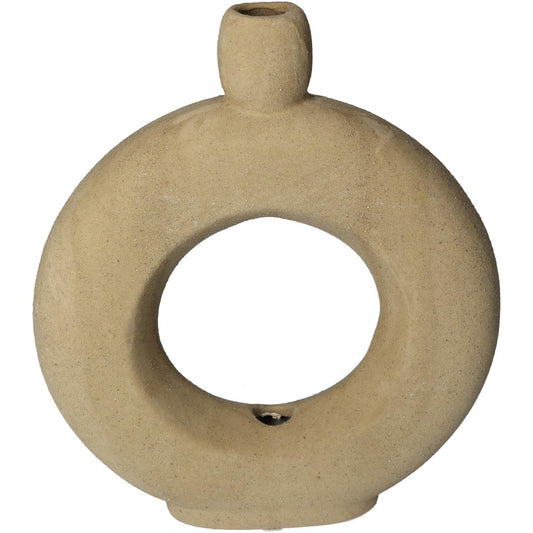 Βάζο Κεραμικό Μπεζ 20x5x23